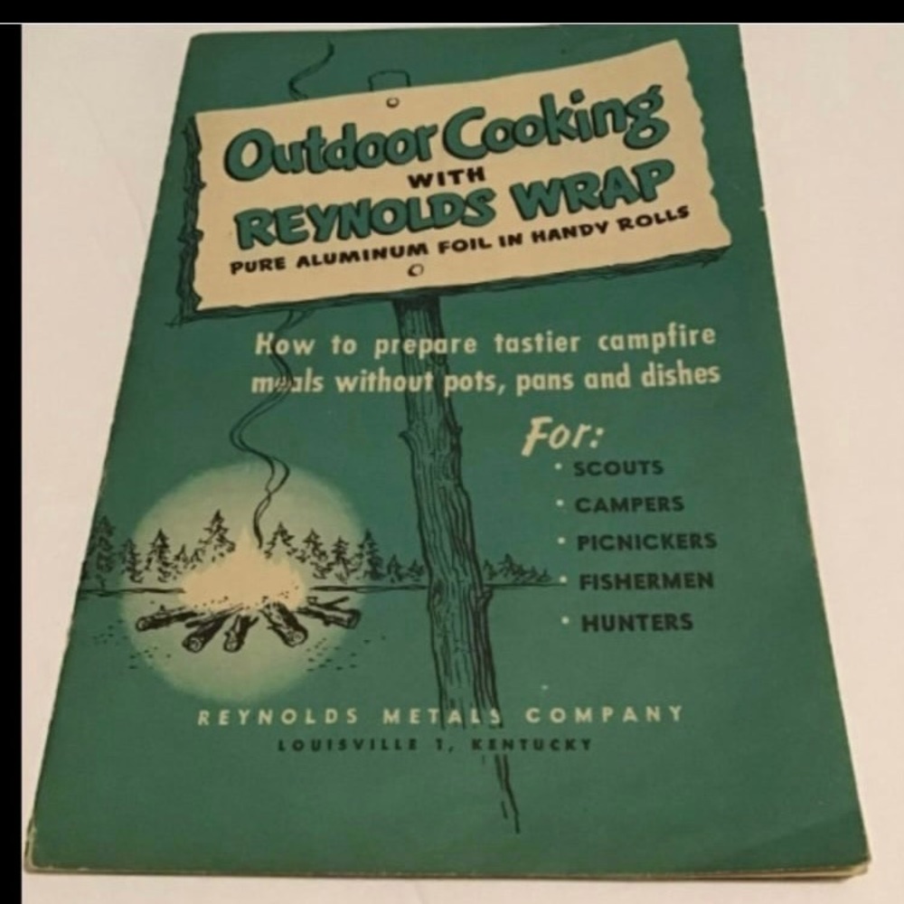 Vintage 1950s, Outdoor Cooking With Renold's
Wrap Pure Aluminum Foil